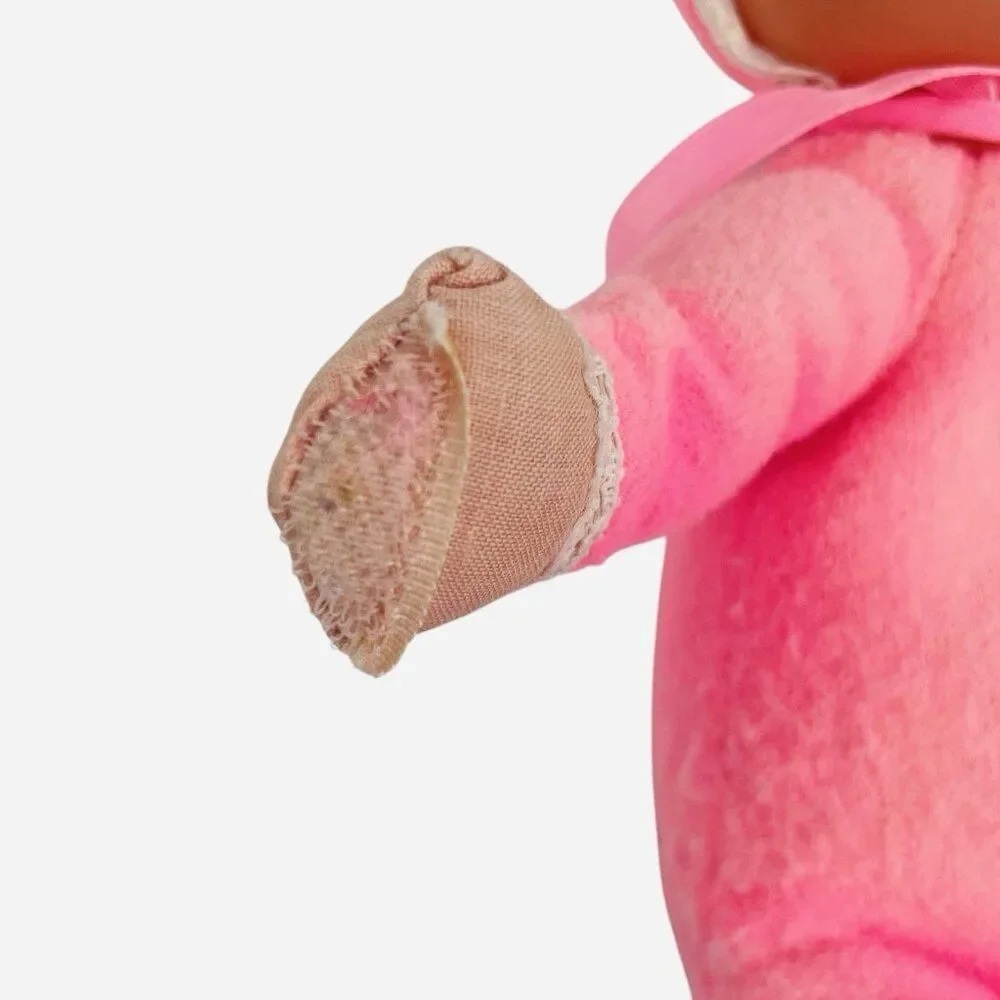 RARE Vintage 1970 Mattel Itsy Bitsy Beans Baby Doll Piffle Pink Blonde Blue Eyes